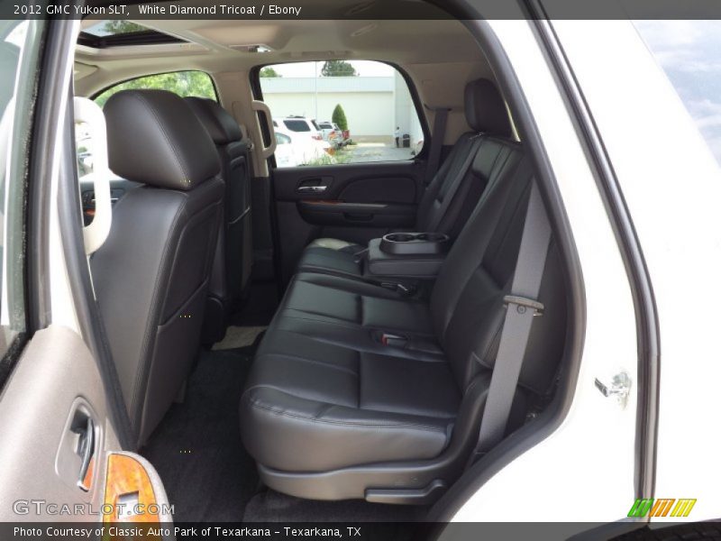 White Diamond Tricoat / Ebony 2012 GMC Yukon SLT