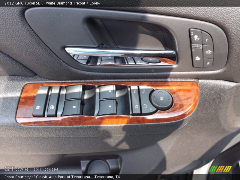 White Diamond Tricoat / Ebony 2012 GMC Yukon SLT