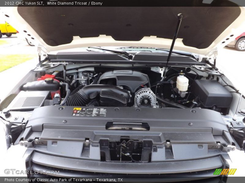 White Diamond Tricoat / Ebony 2012 GMC Yukon SLT