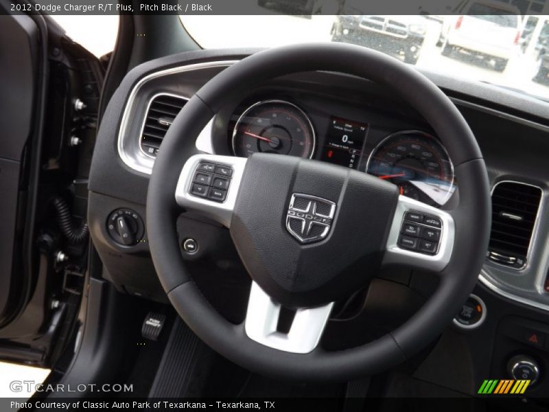 Pitch Black / Black 2012 Dodge Charger R/T Plus