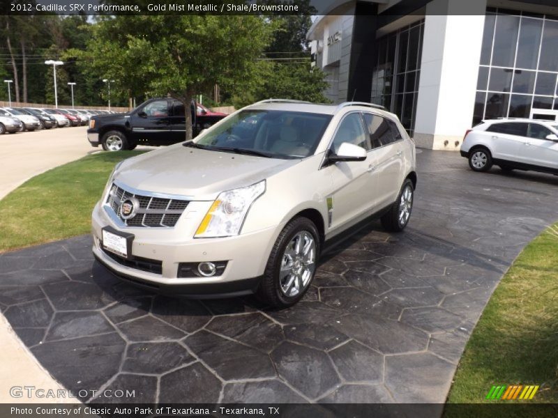 Gold Mist Metallic / Shale/Brownstone 2012 Cadillac SRX Performance