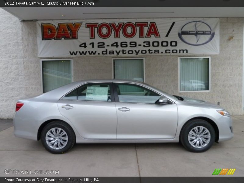 Classic Silver Metallic / Ash 2012 Toyota Camry L
