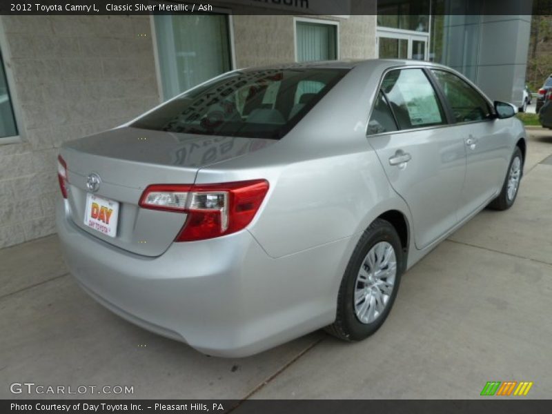 Classic Silver Metallic / Ash 2012 Toyota Camry L
