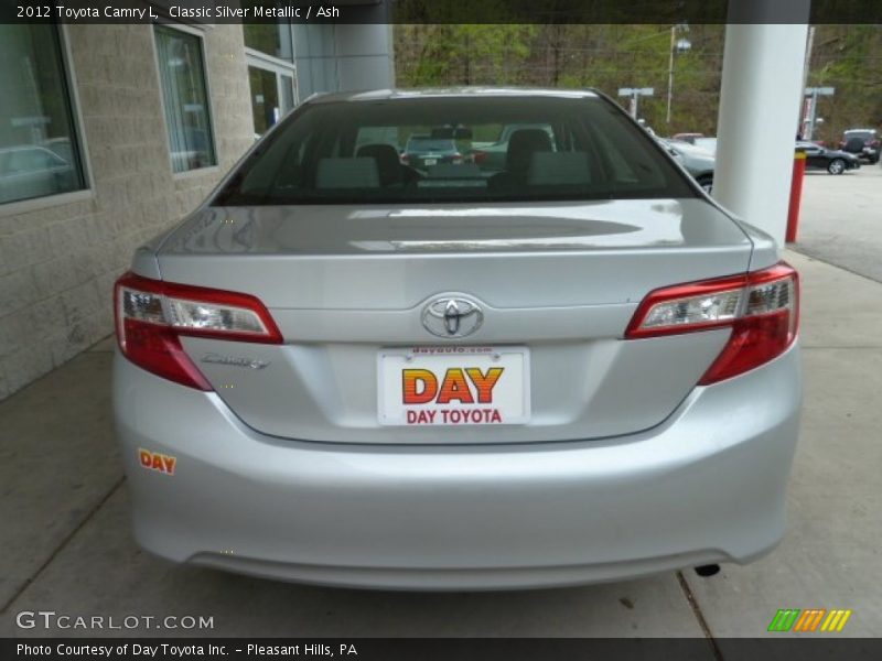 Classic Silver Metallic / Ash 2012 Toyota Camry L