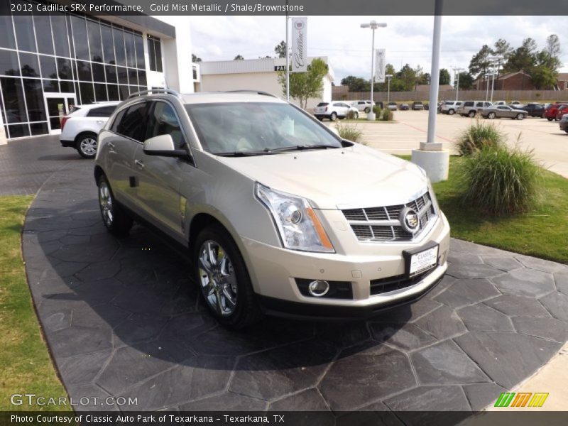 Gold Mist Metallic / Shale/Brownstone 2012 Cadillac SRX Performance