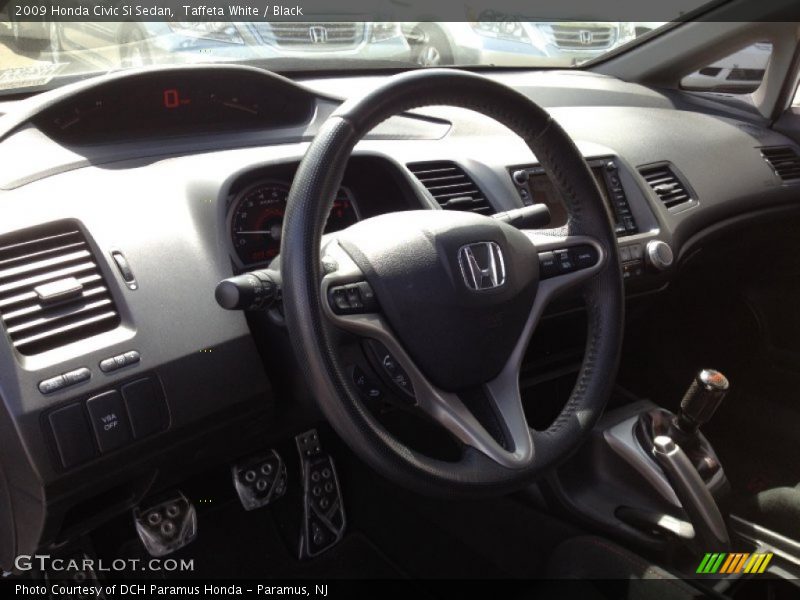 Taffeta White / Black 2009 Honda Civic Si Sedan