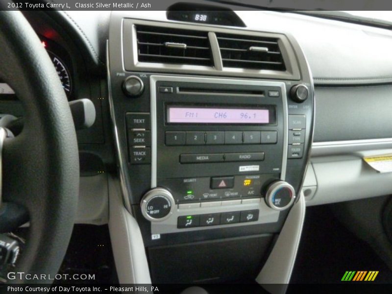 Classic Silver Metallic / Ash 2012 Toyota Camry L