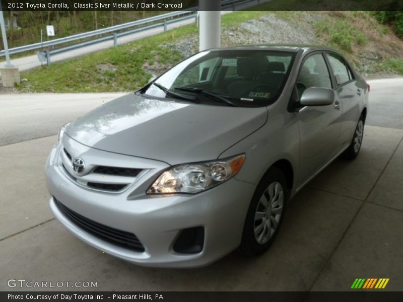 Classic Silver Metallic / Dark Charcoal 2012 Toyota Corolla