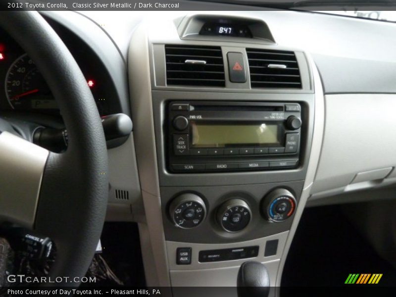 Classic Silver Metallic / Dark Charcoal 2012 Toyota Corolla