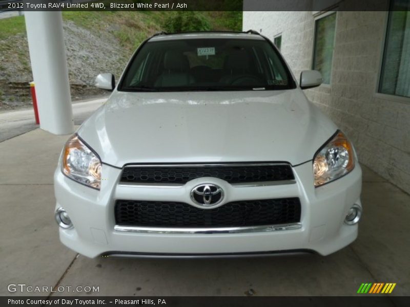 Blizzard White Pearl / Ash 2012 Toyota RAV4 Limited 4WD