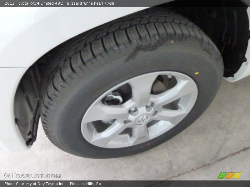 Blizzard White Pearl / Ash 2012 Toyota RAV4 Limited 4WD
