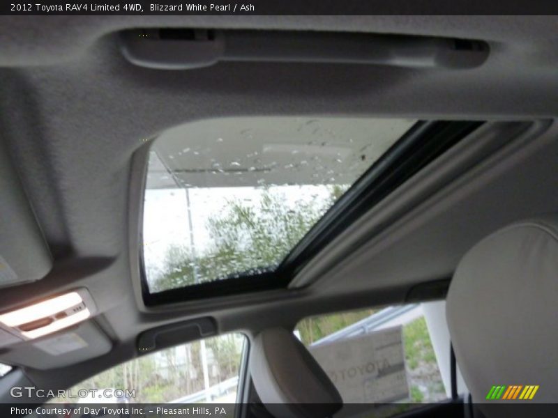 Blizzard White Pearl / Ash 2012 Toyota RAV4 Limited 4WD