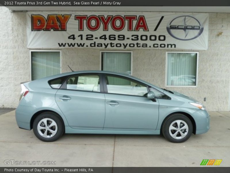 Sea Glass Pearl / Misty Gray 2012 Toyota Prius 3rd Gen Two Hybrid