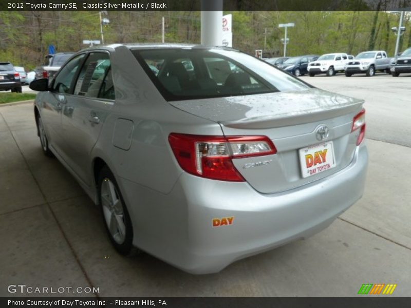 Classic Silver Metallic / Black 2012 Toyota Camry SE
