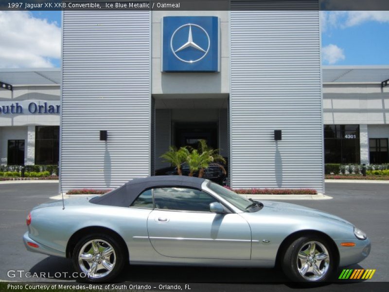 Ice Blue Metallic / Oatmeal 1997 Jaguar XK XK8 Convertible
