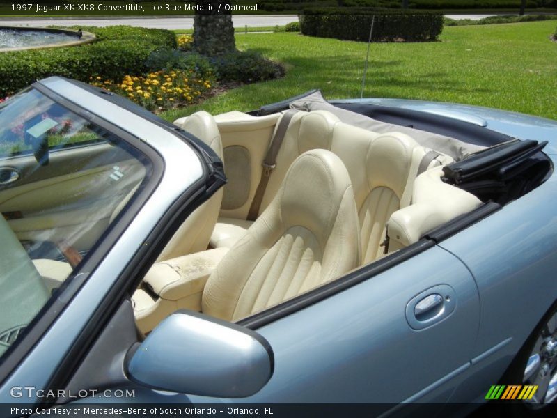 Ice Blue Metallic / Oatmeal 1997 Jaguar XK XK8 Convertible