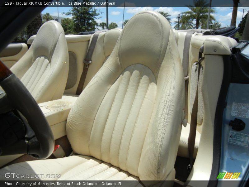Ice Blue Metallic / Oatmeal 1997 Jaguar XK XK8 Convertible