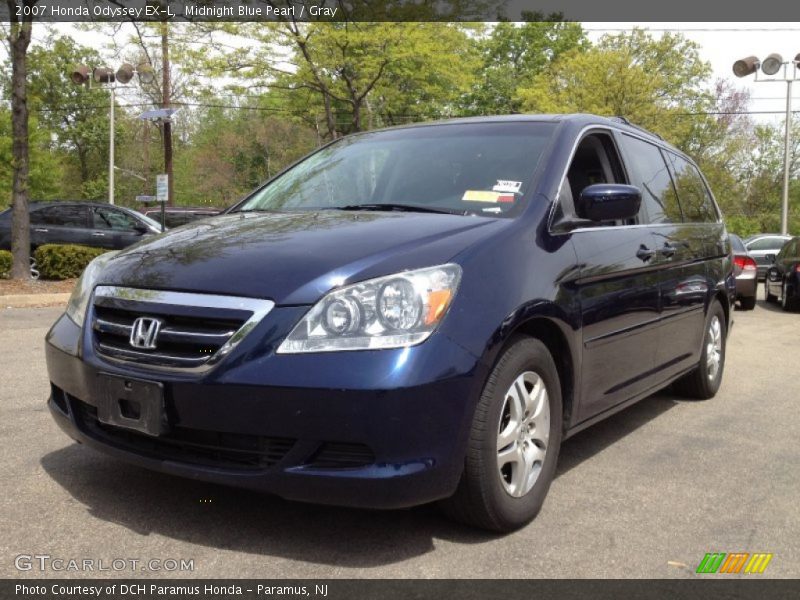 Midnight Blue Pearl / Gray 2007 Honda Odyssey EX-L