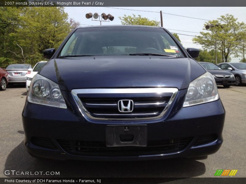 Midnight Blue Pearl / Gray 2007 Honda Odyssey EX-L