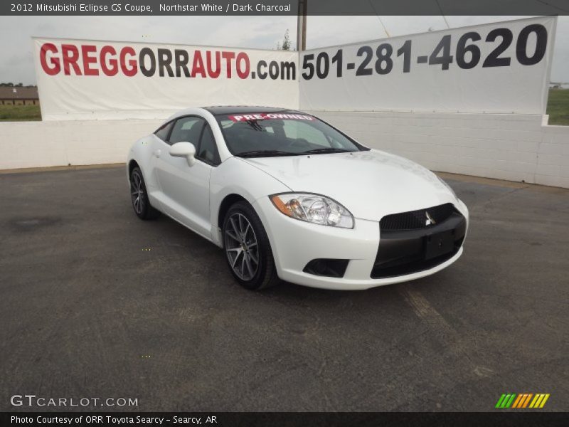 Northstar White / Dark Charcoal 2012 Mitsubishi Eclipse GS Coupe