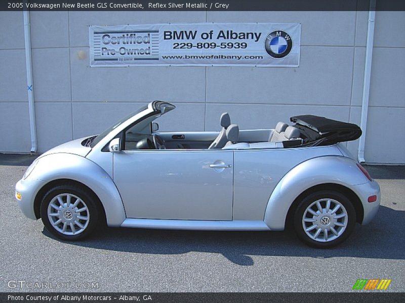 Reflex Silver Metallic / Grey 2005 Volkswagen New Beetle GLS Convertible