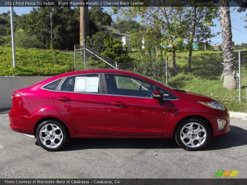  2011 Fiesta SEL Sedan Bright Magenta Metallic