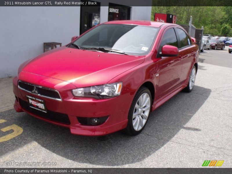 Rally Red Metallic / Black 2011 Mitsubishi Lancer GTS
