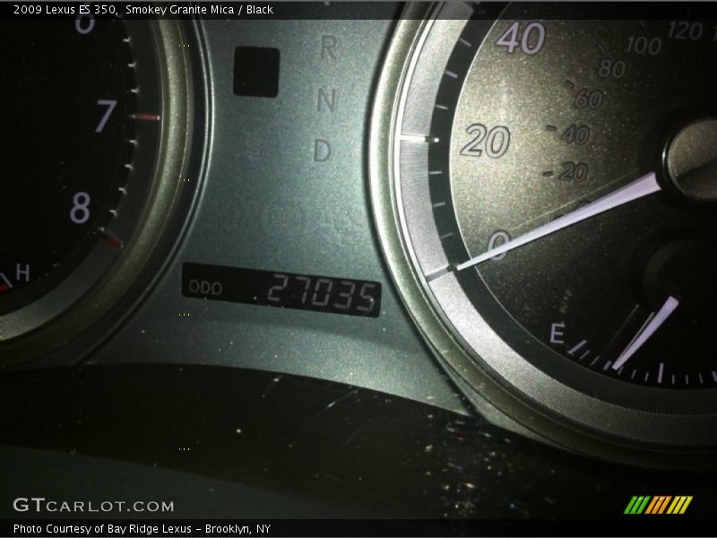 Smokey Granite Mica / Black 2009 Lexus ES 350