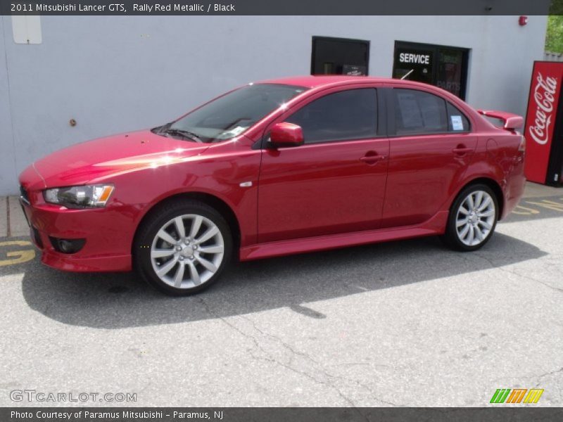 Rally Red Metallic / Black 2011 Mitsubishi Lancer GTS