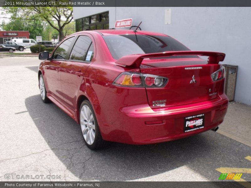 Rally Red Metallic / Black 2011 Mitsubishi Lancer GTS