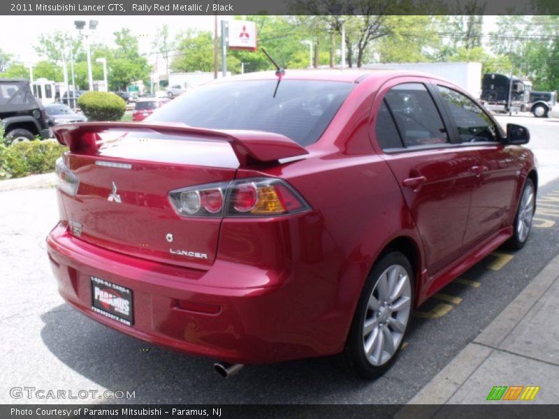 Rally Red Metallic / Black 2011 Mitsubishi Lancer GTS