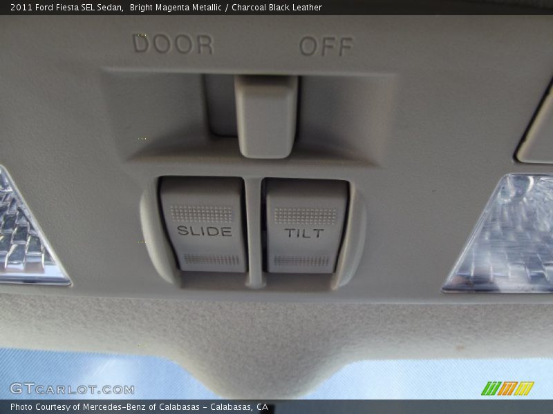 Bright Magenta Metallic / Charcoal Black Leather 2011 Ford Fiesta SEL Sedan