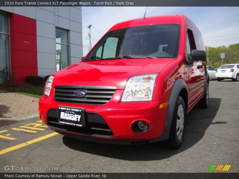 Torch Red / Dark Gray 2010 Ford Transit Connect XLT Passenger Wagon
