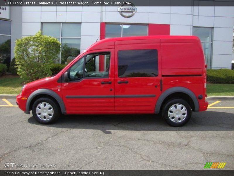Torch Red / Dark Gray 2010 Ford Transit Connect XLT Passenger Wagon