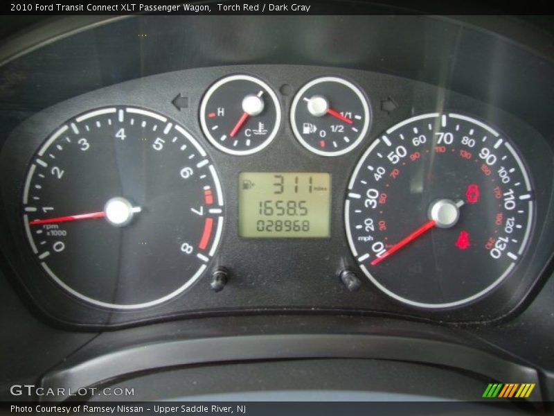 Torch Red / Dark Gray 2010 Ford Transit Connect XLT Passenger Wagon