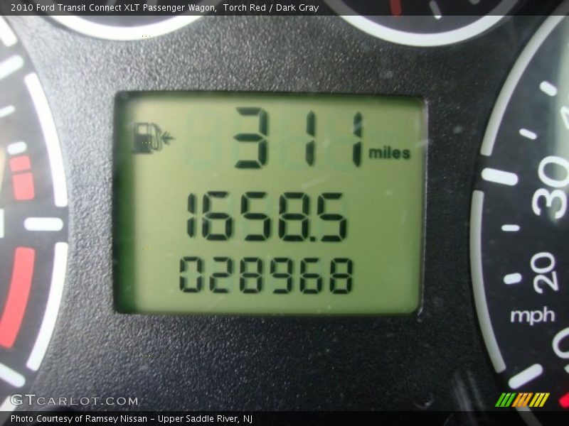 Torch Red / Dark Gray 2010 Ford Transit Connect XLT Passenger Wagon