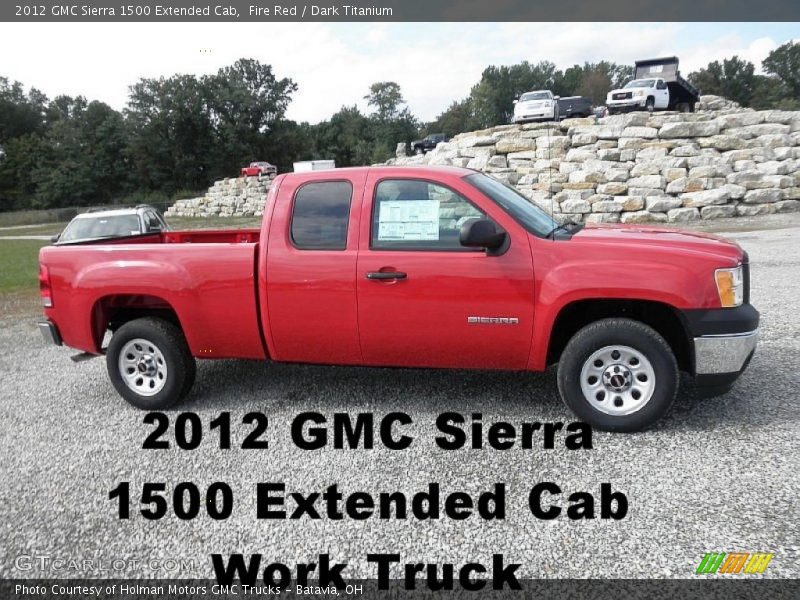 Fire Red / Dark Titanium 2012 GMC Sierra 1500 Extended Cab