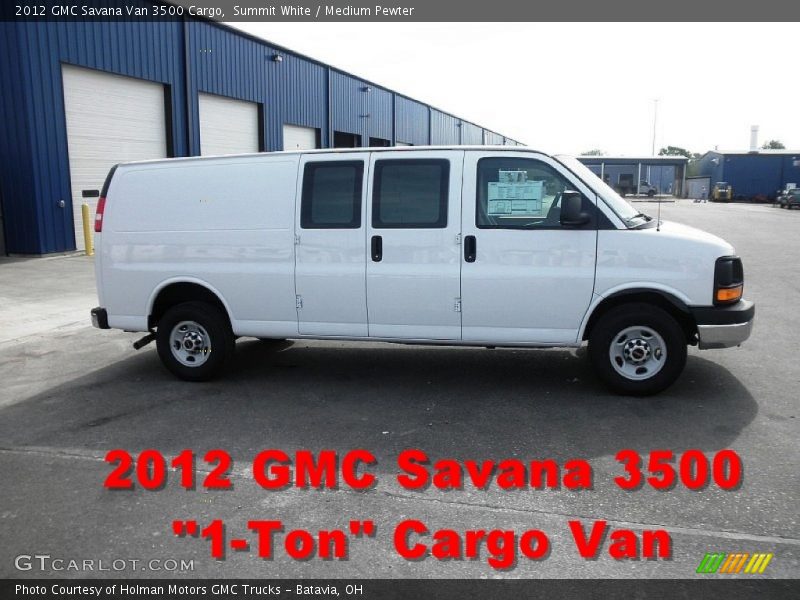 Summit White / Medium Pewter 2012 GMC Savana Van 3500 Cargo
