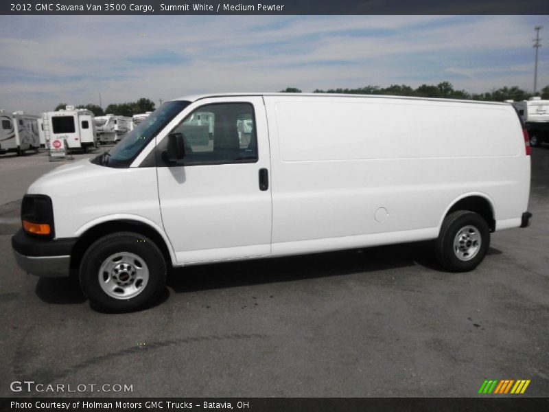 Summit White / Medium Pewter 2012 GMC Savana Van 3500 Cargo