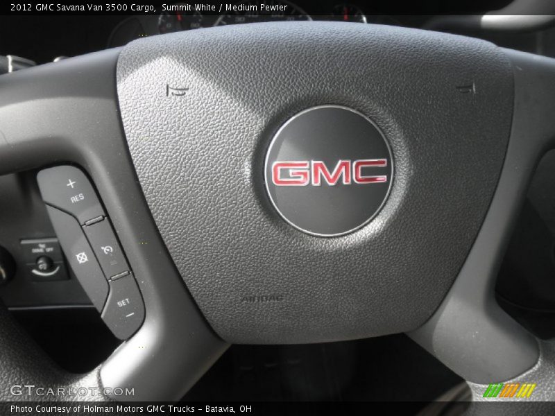 Summit White / Medium Pewter 2012 GMC Savana Van 3500 Cargo