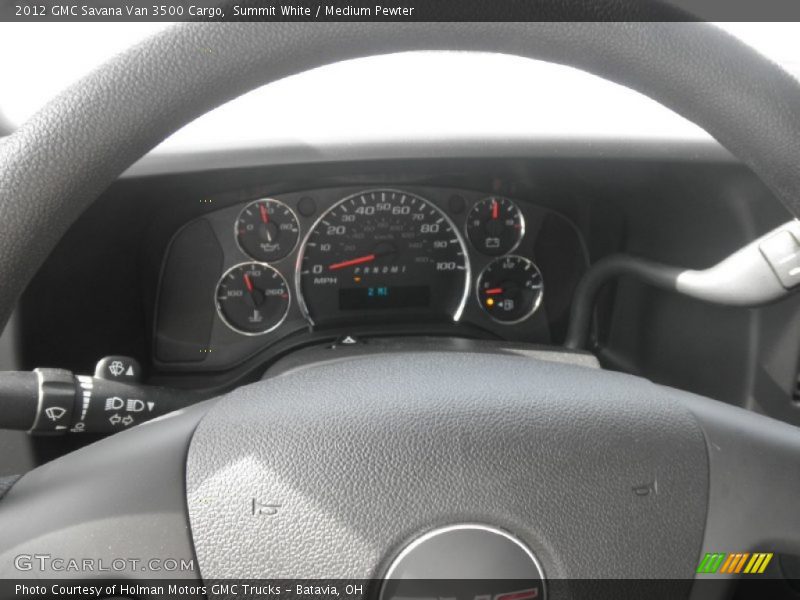 Summit White / Medium Pewter 2012 GMC Savana Van 3500 Cargo