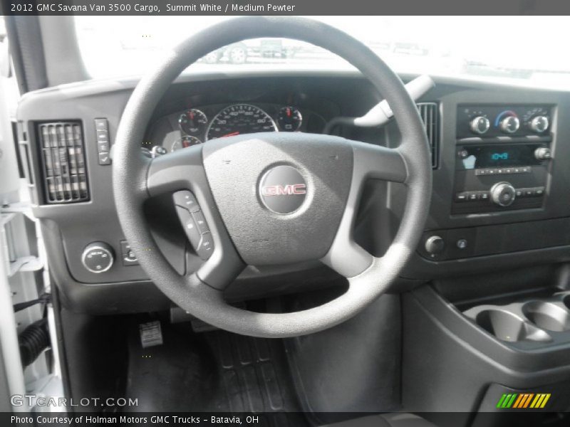 Summit White / Medium Pewter 2012 GMC Savana Van 3500 Cargo