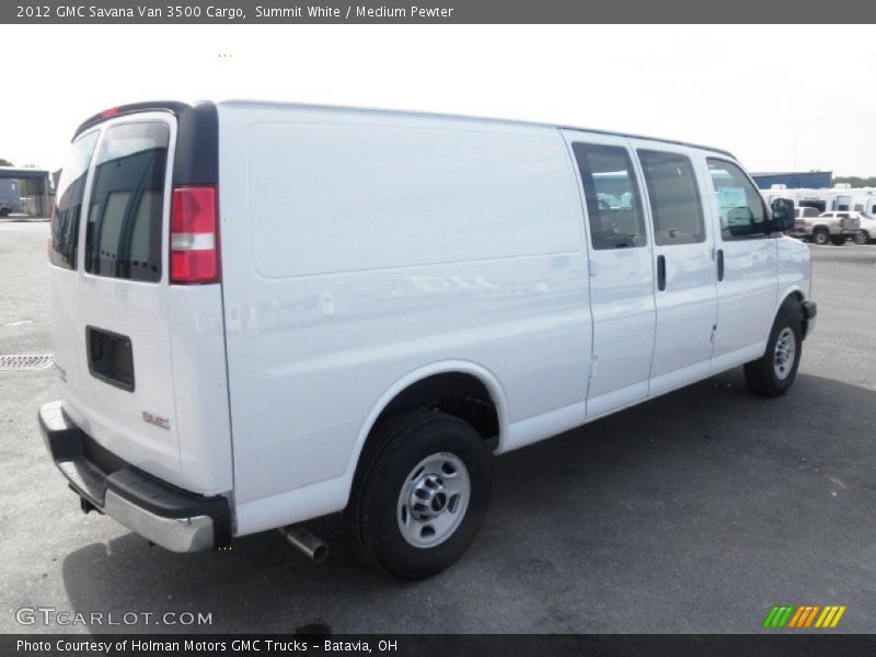 Summit White / Medium Pewter 2012 GMC Savana Van 3500 Cargo