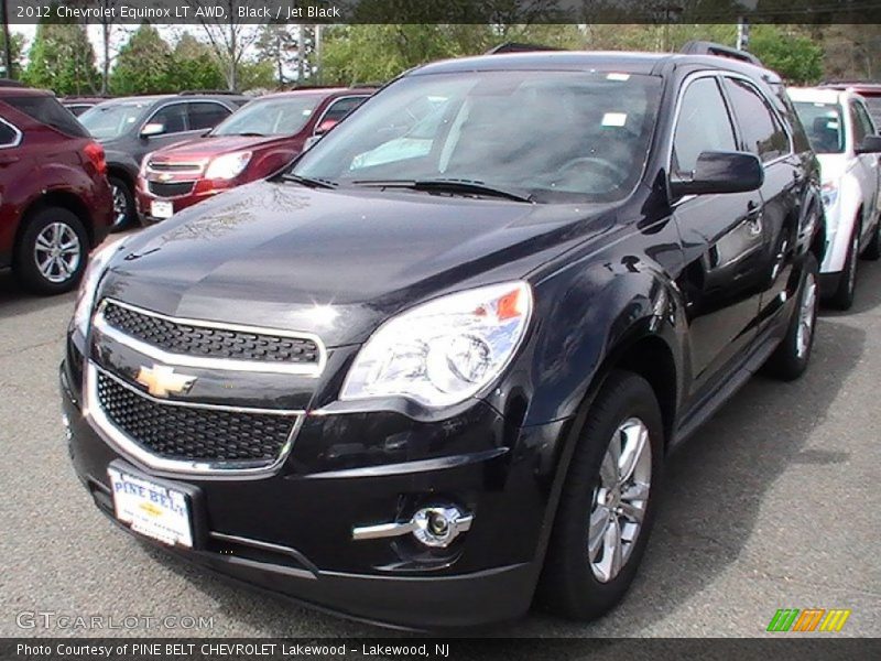 Black / Jet Black 2012 Chevrolet Equinox LT AWD