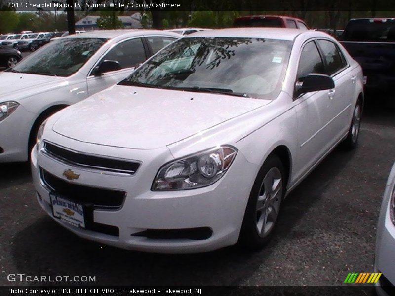 Summit White / Cocoa/Cashmere 2012 Chevrolet Malibu LS