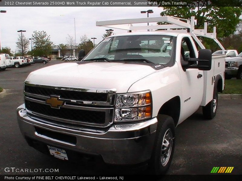 Summit White / Dark Titanium 2012 Chevrolet Silverado 2500HD Work Truck Regular Cab Commercial