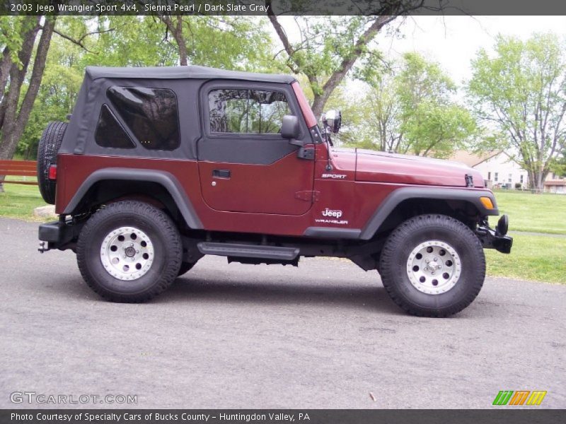 Sienna Pearl / Dark Slate Gray 2003 Jeep Wrangler Sport 4x4