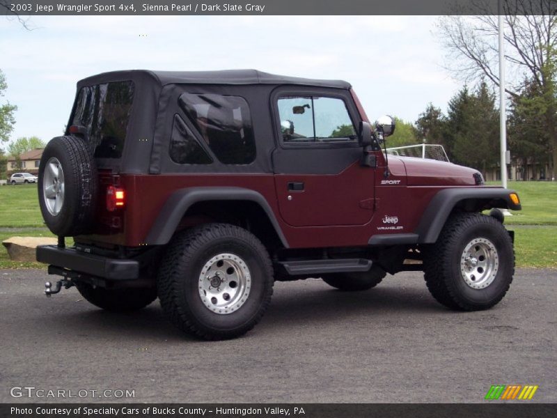 Sienna Pearl / Dark Slate Gray 2003 Jeep Wrangler Sport 4x4