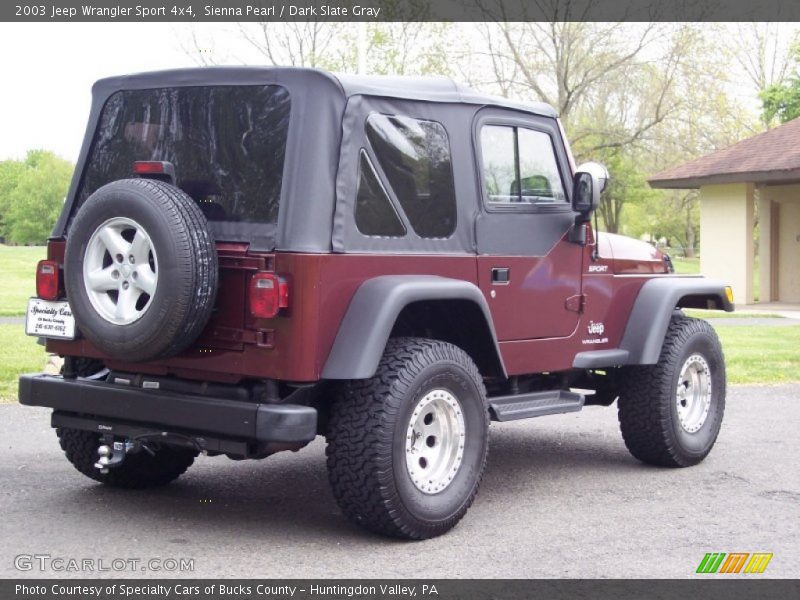 Sienna Pearl / Dark Slate Gray 2003 Jeep Wrangler Sport 4x4