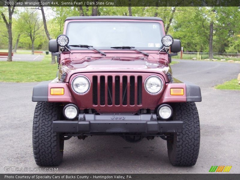 Sienna Pearl / Dark Slate Gray 2003 Jeep Wrangler Sport 4x4